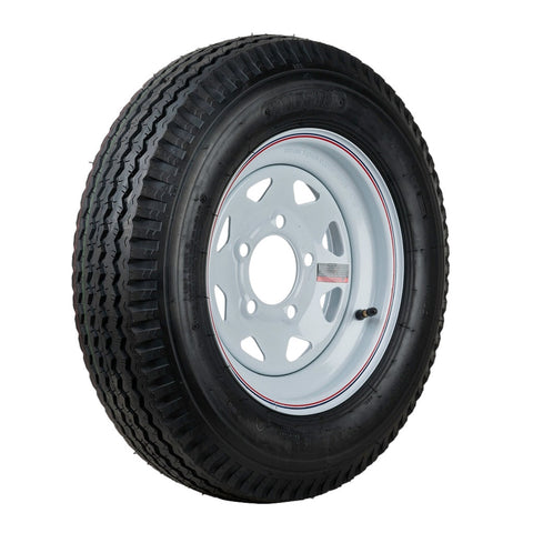 Kenda Loadstar | 5.30-12 | Trailer Tire | White Spoke | Load Range C | 5 on 4.5" Bolt Pattern