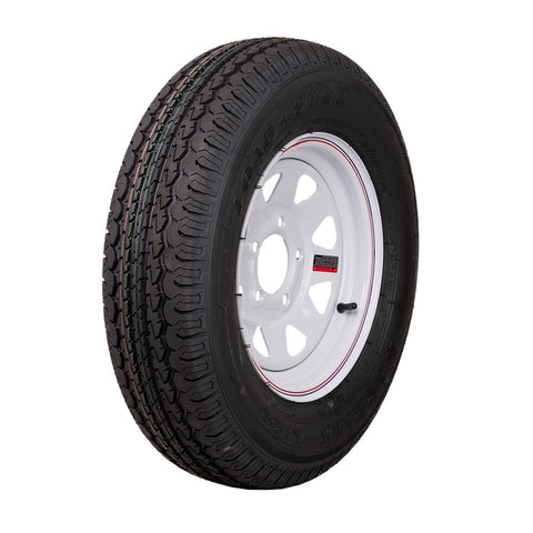 Kenda Loadstar | ST175/80R13 | Trailer Tire | White Spoke | Load Range C | 5-4.5 Bolt Pattern
