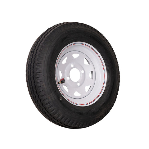 Kenda Loadstar | 5.30-12 | Trailer Tire | White Spoke | Load Range C | 4 on 4" Bolt Pattern