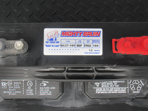 Marine/RV Flooded Deep Cycle Battery (DC27-105)