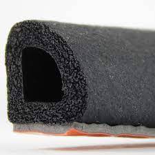 Single Triangle Rubber Bulb Seal w/Lip & Adhesive (By the Foot) 13201BTE