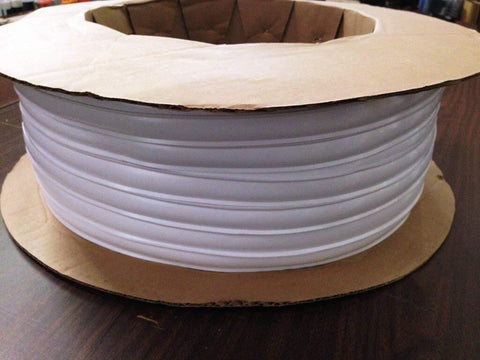 White Vinyl 1" Insert Molding Trim Screw Cover RV Camper Travel Trailer (White, 100 ft)