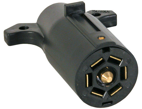 7-Way Plastic Trailer Adapter Plug - Trailer Side  (AZTLP)