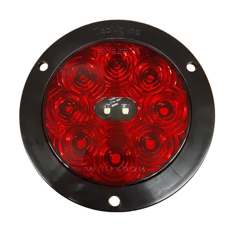Hi Visibility 4" Round STTR Red Lens Flange Mount Tri-Pole T45-RWFT-1 ***