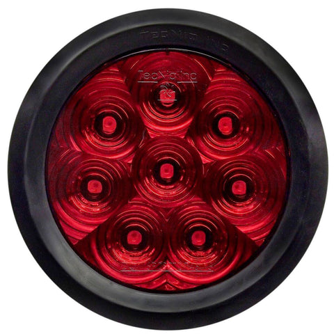 Hi Visibility 4" Round STT Red Lens Grommet Mount Tri-Pole T46-RR0T-1 ***
