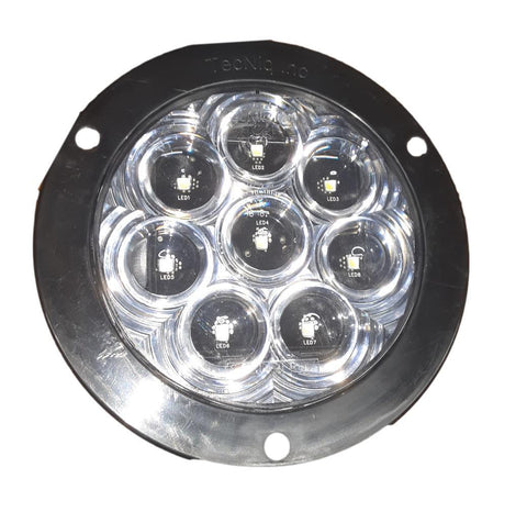 Hi Visibility 4" Round Reverse Clear Lens Flange Mount Tri Pole T46-WCFT-1 ***