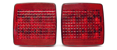 8 Function 4" Box Tail Light Left Side Pig Tail T85-RRLP-1
