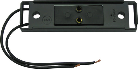 Optronics black bracket & two-wire plug, stripped wire ends