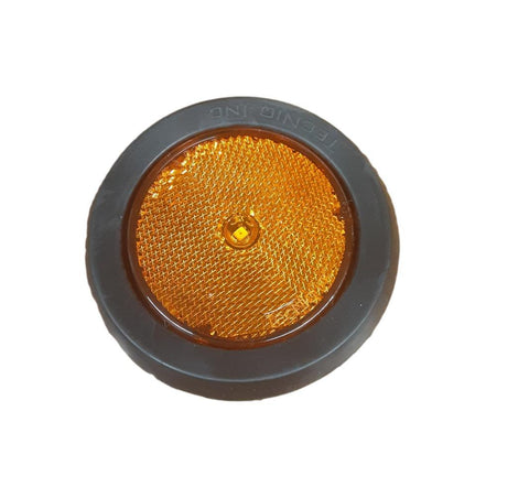 2.5" Round Amber P2 rated 4 LED  Grommet Mount Sidemarker w/ Reflectivity S12-AA40-1 ***