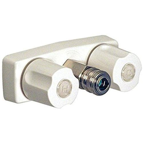 3 3/8" High Pressure Quick Connect Hot & Cold Water Outlet White (PF213246)