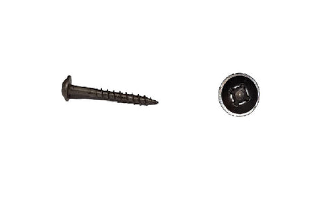 1.5" #8 Pan Head Bronze Screws Dark Bronze Square/Phillips Wood Screws (By the Pound) Fine Thread (XWI811217P)
