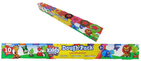 KIDDY DOUGH 10 Pk TUBS OF MODELING DOUGH