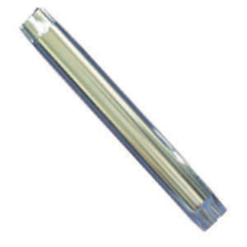 29 1/2" Steel Stationary Table Leg; Chrome; Tapered Bottom