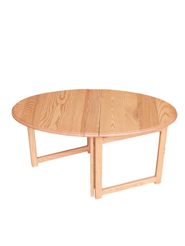 RV Oval Folding Table - Light Cherry