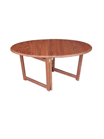 RV Oval Folding Table - Dark Cherry