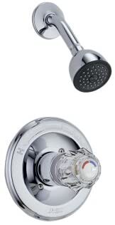 DELTA FAUCET 1324 Delta Monitor Shower Faucet, 1/2 in, Chrome