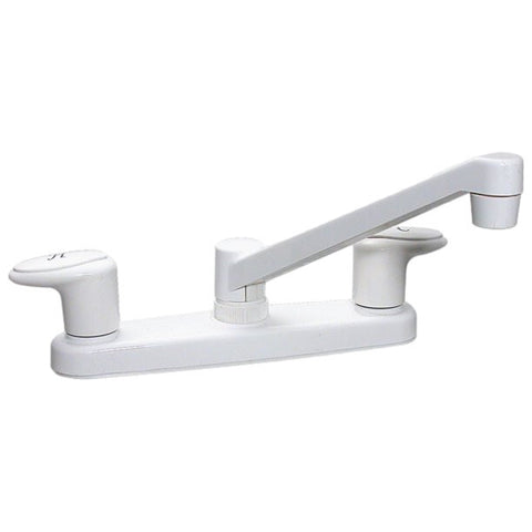 8" Catalina Two-Handle Kitchen Faucet W/Standard Spout  White (PF221201)