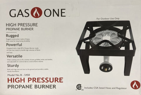 Gas One High Pressure Propane Single Burner