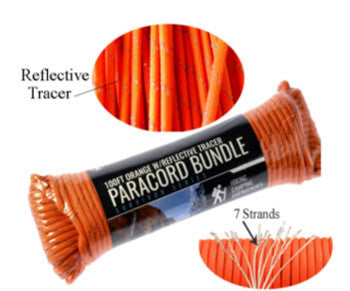 Paracord 100' x 5/32 (Orange)