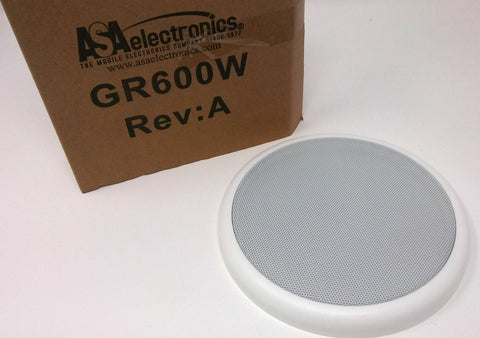 NEW ASA ELECTRONICS GR600W REV:A 6 1/2" SPEAKER GRILLE COVER WHITE 2 PACK