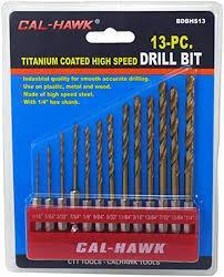 Products 13pc Titanium Drill Bit w/ 1/4" Shank