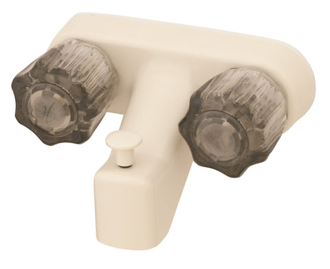 4" Tub/Shower Diverter W/Smoke Crystal Handles Biscuit (U-YCJW41VBB-E)