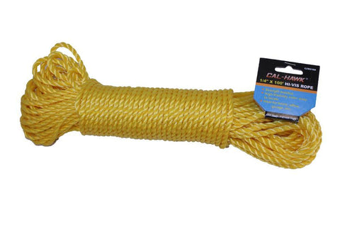 Hi-Vis Yellow 1/4" x 100' Rope