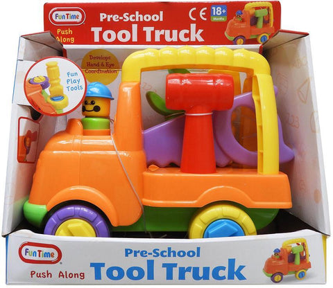 FUNTIMES, PRE SCHOOL TOOL TRUCK AGES 18+ MONTHS