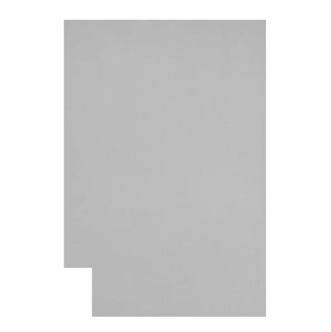 End Panel Base .25" x 23.25" x 34.5" - Magnetic Grey