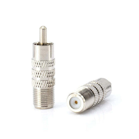 RCA Male to Female F81 Connector Adapter Coupler (4Pc)