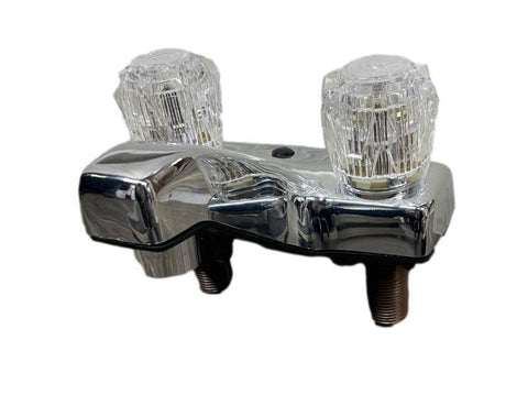 Phoenix Chrome 4" Lavatory Faucet with Clear Handles
