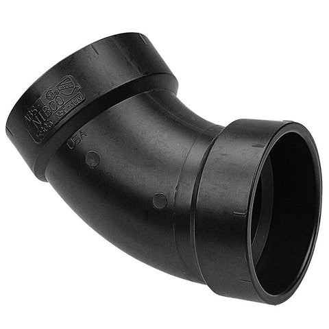 1-1/2 in. ABS DWV 45-Degree Hub x Hub Elbow
