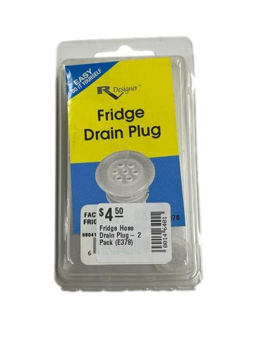 Fridge Hose Drain Plug- 2 Pack (E378)