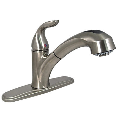 Single Handle Pull Out Spout Hybrid Kitchen Faucet Brushed Nickel (PF231441)