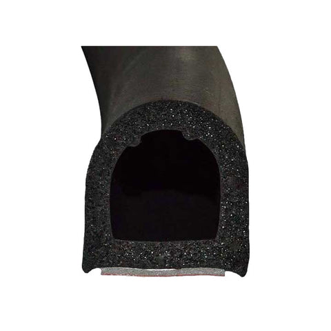 Peel N Stick 1" Hollow "D" Seal Black 30'L (99-4598-272)