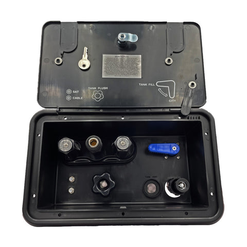 Docking Station City Fill 2 Coax Key Lock Pex Connections on Diverter Valve Black 701-010-94404)
