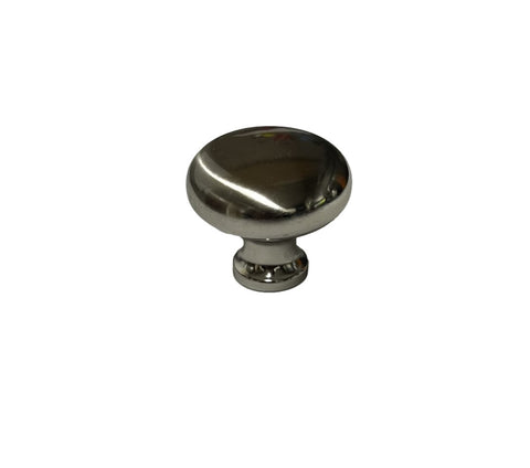 Silver Mushroom Cabinet Knob
