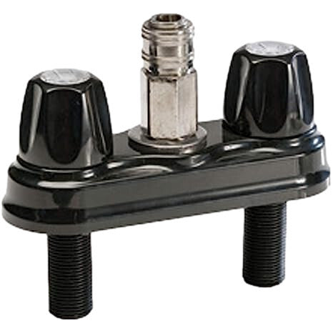 4" RV Quick Disconnect Valve Two Handle Non Metallic Black