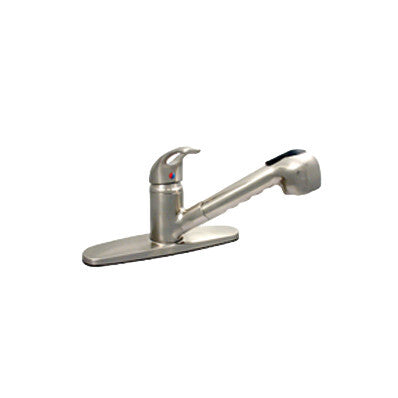 8" Single Lever Pullout Deck Faucet Brushed Nickel (SW2103-06-01I)