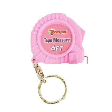 Keychain Pink Tape Measure 6'