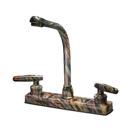 8" Green Camouflage RV Kitchen Faucet (CAMO-GRN-800)