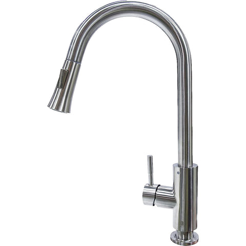 Pull Down Single Hole Alphorn Faucet Stainless Steel (719335)