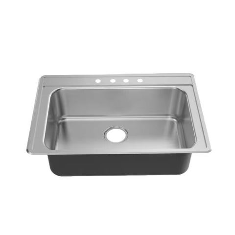 Drop In Stainless Steel Sink 33" L x 22" W x 8" D