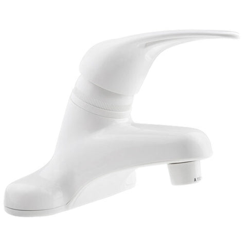 4" White Single Lever Bathroom Faucet (R1274)