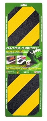 Gator Grip Premium Anti-Slip Grit Strip - 21" x 6" - Yellow & Black (RE630YB)