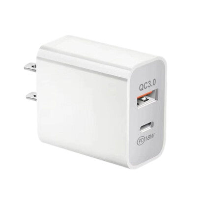 PD Fast Charge Dual USB Wall Charger (USB-C & USB) (01-3137)
