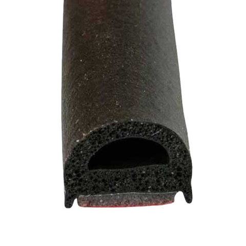 Peel N Stick Small Hollow Half Round Black 9/32" T x 3/8" W x 15' L (99-4116-277)