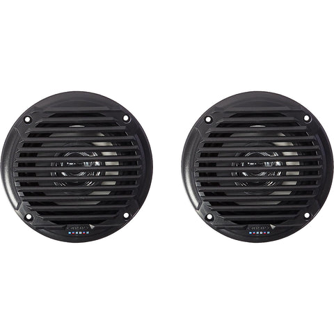 5.25" Dual Cone Waterproof Speakers Black Pair (MS5006BR)