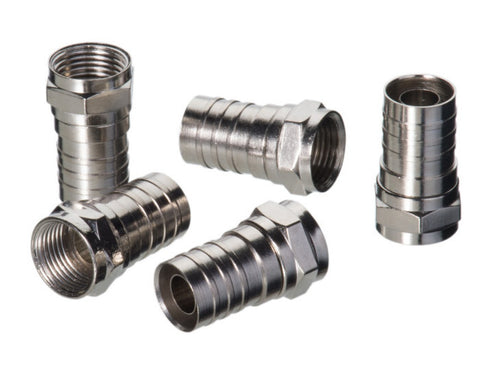 Hex Crimp On Coaxial Cable Connector (4Pc)