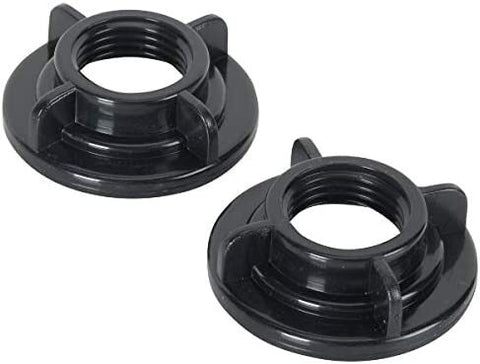 Plastic Faucet Shank Locknut 2-Pack - Black or White